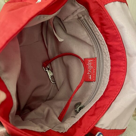 Kipling Women's Sabian Red Crossbody Mini Bag with Adjustable Strap With Jaxton - Picture 9 of 10
